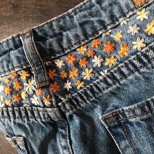 Hand Embroidered Jeans